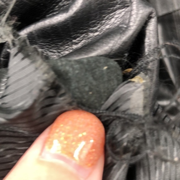 A. ECAW French Design Leather/Fur Coat Jacket Size Medium - Picture 14 of 17